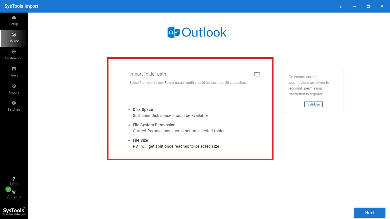 Import Folder Path