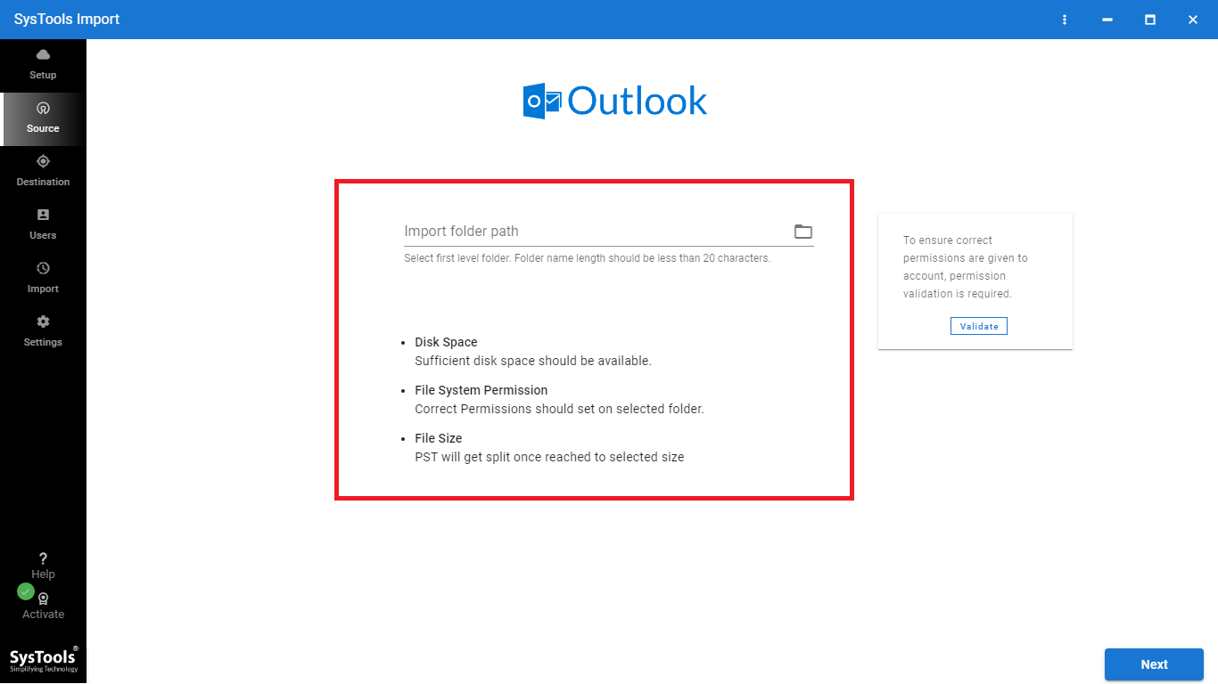 Import Folder Path